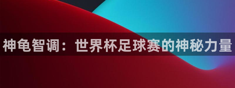 世界杯欧洲区赛程：神龟智调：世界杯足球赛的神秘力量